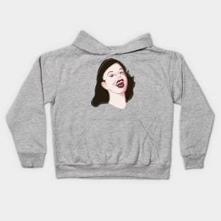 Happy Housewife with outline Kids Hoodie